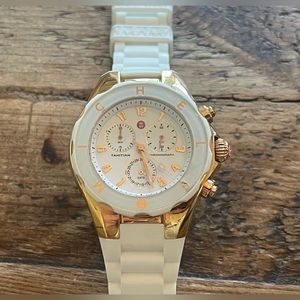 Michele jelly white watch